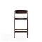 Manhattan Comfort Klismos Counter Stool in Ivory and Dark Walnut (Set of 2) 2-CS007-IV - alternate 6